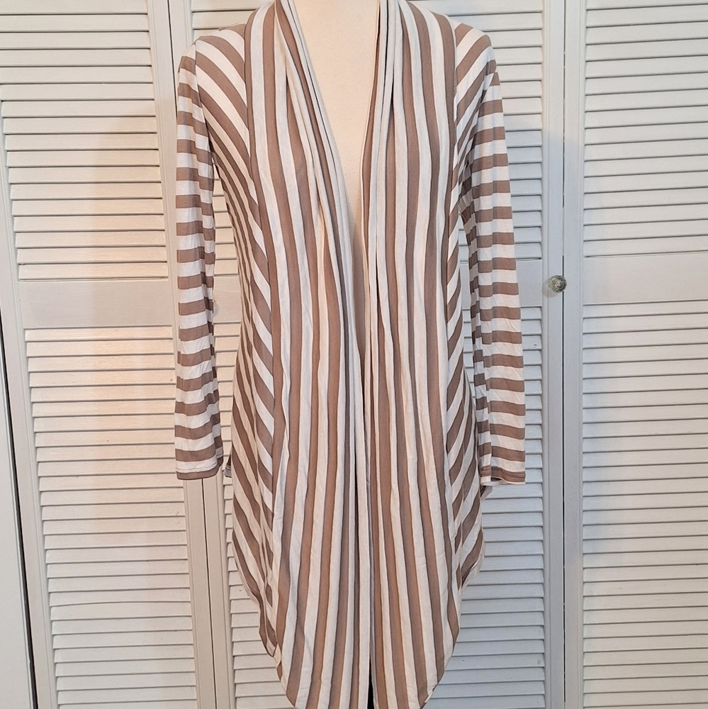 Luxe usa stripe cardigan small *D4